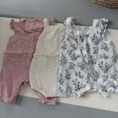 【3点セット】女の子_ロンパース70cmのサムネイル