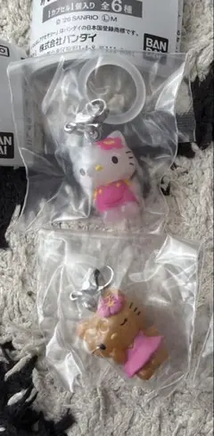 ハローキティ めじるしアクセサリー お花　日焼け　2個セット