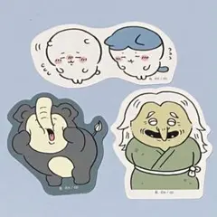 ୨୧ちいかわ୨୧ちいかわ ハチワレなど ダイカットステッカー3点セット