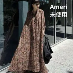 未使用★Ameri★INDIA PRINT TURN OVER DRESS★ Ameri（アメリ）の「INDIA PRINT TURN OVER DRESS（ワンピース