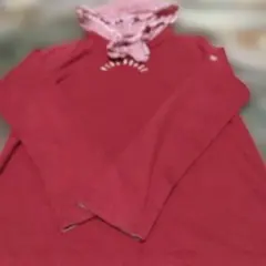 エルフ様専用お値下PINK HOUSE 長袖 フード付きカットソー レッドのサムネイル