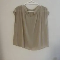 NATURAL BEAUTY BASIC＊シアーフレンチスリーブブラウス