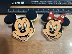 ☆ディズニー　レトロ　バッチ　ブローチ　ミッキー　ミニー　バッチ　バッジ☆のサムネイル