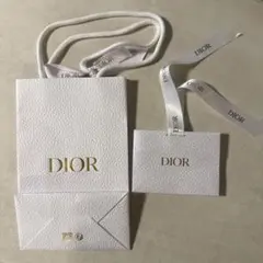 Dior ディオール　ショッパー　ホワイトショッパー　リボン付き