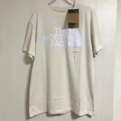 未使用the north faceノースフェイス　ロゴTシャツ　アイボリー
