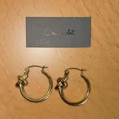 サージカルステンレス　ノットフープピアスのサムネイル