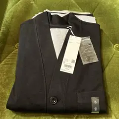 ユニクロユー　フレンチリブカーディガン ブラック Sサイズ　新品未使用タグ付き