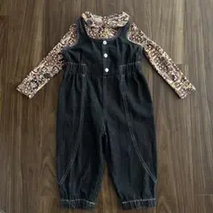 しまむらコラボ nicosoftcheese デニムサロペット