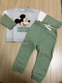 H&M セットアップ　トレーナー　裏毛　92