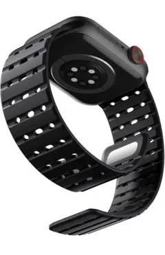 Bandletic アップルウォッチ用バンド シリコン マグネット ブラック