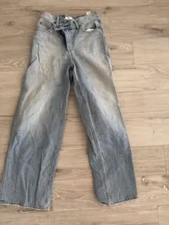 MOUSSY ライトブルー ストレートデニム