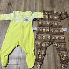 UNIQLO フリースカバーオール 2枚セット
