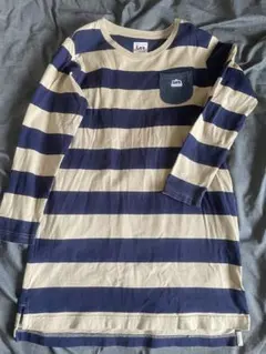 Lee ボーダー 長袖ワンピース　カットソー　Tシャツ　リー140cmのサムネイル