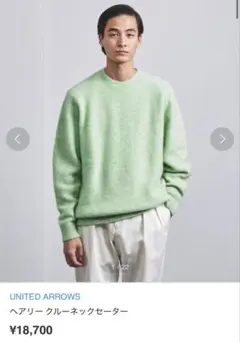 定価18700円！UNITED ARROWS アルパカ クルーネックセーター M