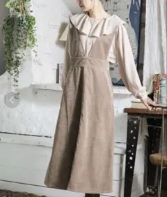 Honeys Vネックジャンスカ モカ