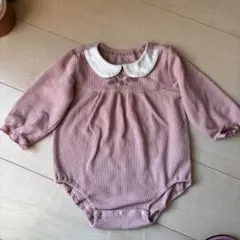 TOPVALU ピンク 長袖ロンパース