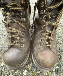 レザー ブラウン ワークブーツ ハイカット ドクターマーチン