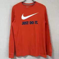 961 オレンジ NIKE ナイキ justdoit アメリカ古着 長袖 ロゴT
