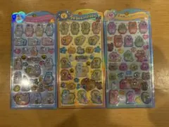 【正規品】うるちゅるポップシール　おぱんちゅうさぎ　んぽちゃむ　3枚セット
