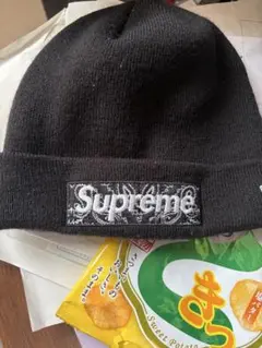 Supreme ブラック ニット帽