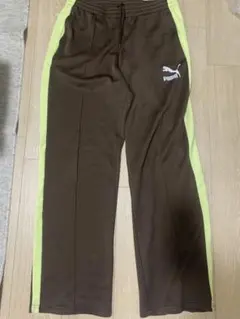 PUMA ブラウン/ライム ジャージ Lサイズ