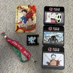 ONEPIECEカフェ 特典 コースター ルフィ エネル サンジ ゾロ セット