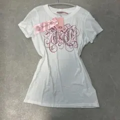 y2k Juicy Couture ラインストーンTシャツ 新品未使用タグ付きのサムネイル