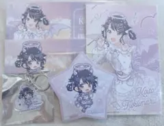 シャニマス カラオケの鉄人 福丸小糸 缶バッジ アクリルストロー