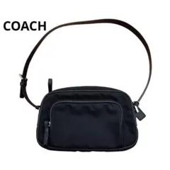 COACH／コーチ　ショルダーバッグ　カメラバッグ　ナイロン　ブラック