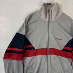 USA製　アディダス　オリジナルス　トラックジャケット　Lサイズ　グレー　古着