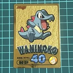明治 ポケットモンスター ゲットカード 金 ワニノコ - メルカリ