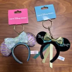 【新品】ディズニーリゾートグッズ　カチューシャキーチェーン　2点セット