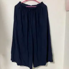 ニコアンドのガウチョパンツ　ネイビー
