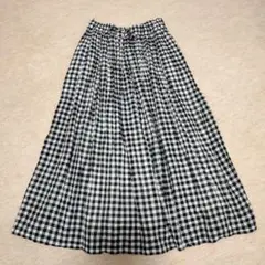 【美品】SOIL ギャザースカート ギンガムチェック