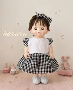 ぽぽちゃん 服 ハンドメイド ワンピース 麦わら帽子 2点セット - メルカリ