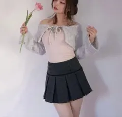 スカート andmary Miu pleats skirt andmary miu pleats skirt - メルカリ