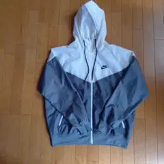 Nike ナイロンジャケット L ホワイト/グレー