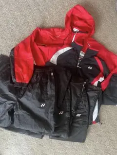 YONEX HEAT CAPSULE ウォームアップウェア 5点セット 赤黒