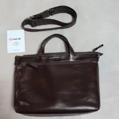 ACE 2way ショルダーバッグ ダークブラウン
