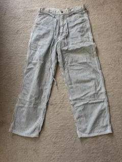◎Lee ヒッコリーストライプ ペインターパンツW80cm L74cm汚れあり ◎Lee ヒッコリーストライプ ペインターパンツW80cm L74cm汚れあり