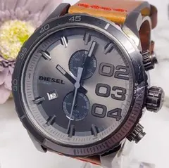 稼動品 新品電池 DIESEL クロノグラフ デイト 腕時計 メンズ