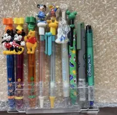 Disney landキャラクター シャープペンシル・ボールペン９点まとめ売り