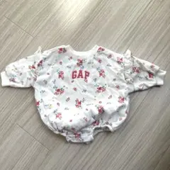 GAP 花柄ロンパース フリル付き