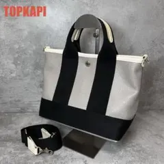 ☆未使用級 トプカピ スコッチグレイン ネオレザー 2way ミニ トートバッグ