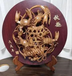 銀杏の木 木彫アート】フクロウ・鷹 オブジェ 一点物 大分市内 手渡し