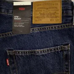 Levi's 578 W34 L30 バギー ダークインディゴ リーバイス