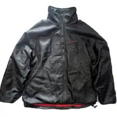 90s NIKE 中綿ジャケット バックロゴ ブラック×レッド ナイキ