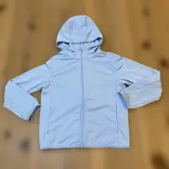 UNIQLO エアリズム　ライトブルー フード付きジャケット