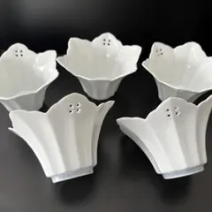 青磁 透かし小鉢 5客揃