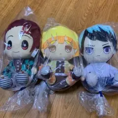 鬼滅の刃 ぬいぐるみ 3点セット（炭治郎、善逸、愈史郎）
